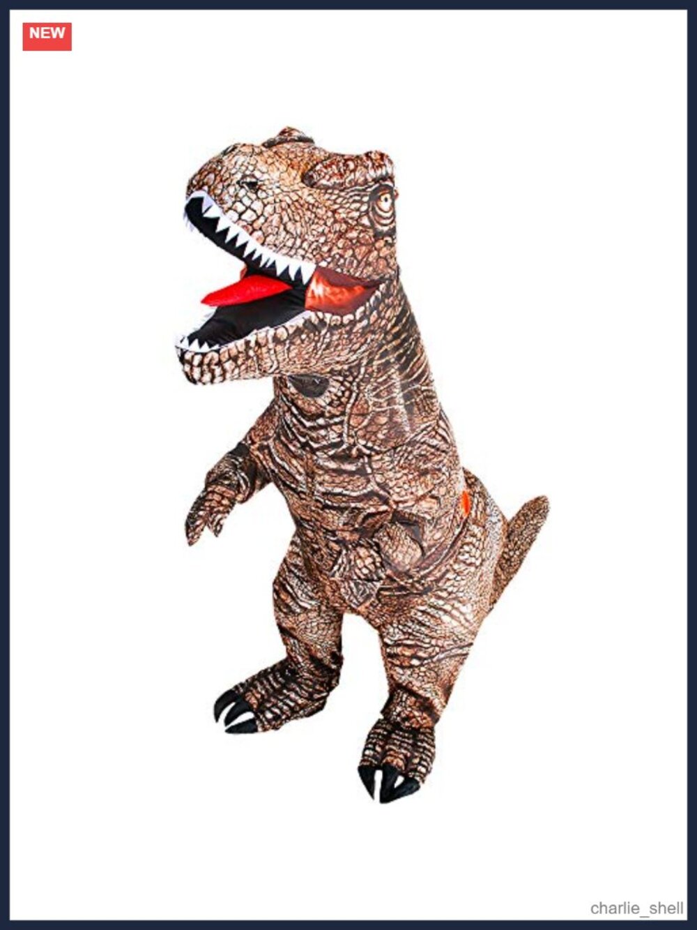 Inflatable Dinosaur Costume T-Rex Adult Blow Up Cosplay Halloween Party Men